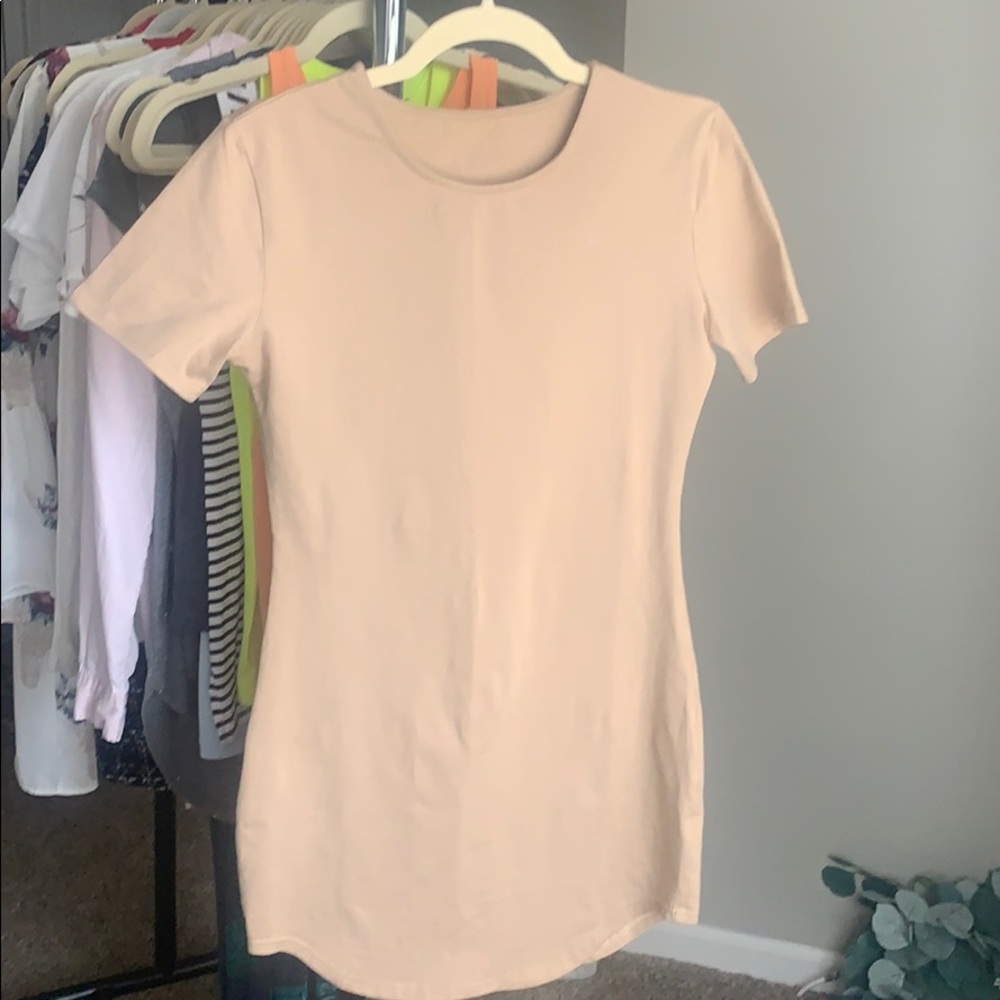 Tan bodycon dress